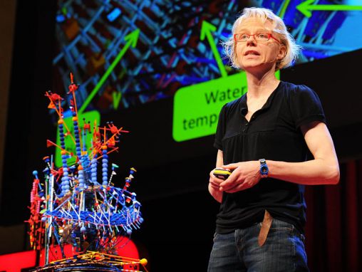 Click to play Nathalie Miebach: arte hecho de tormentas