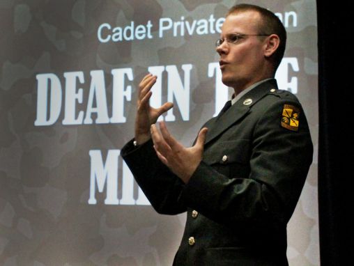 Click to play Keith Nolan: Deaf in the military