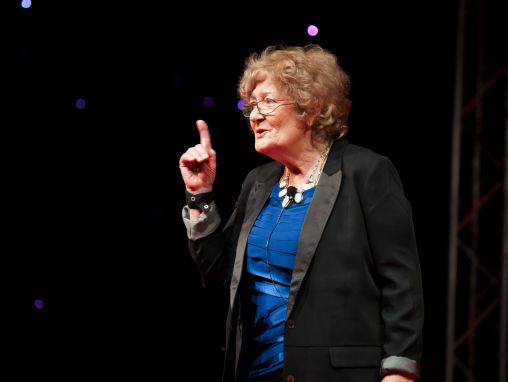 Click to play Patricia Ryan: Don't insist on English!