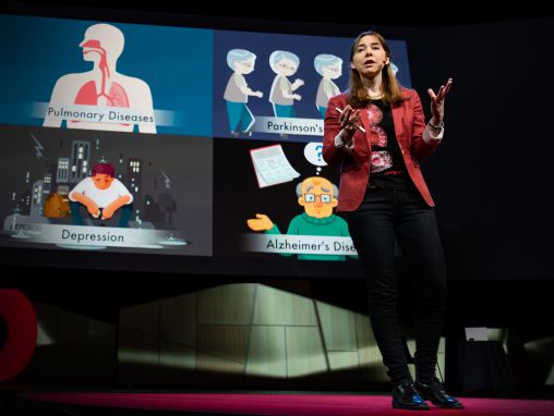 Click to play Dina Katabi: Un nuovo metodo per monitorare i segni vitali (in grado di vedere attraverso i muri)