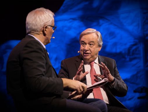 Click to play António Guterres: Rifuĝintoj havas la rajton esti protektataj