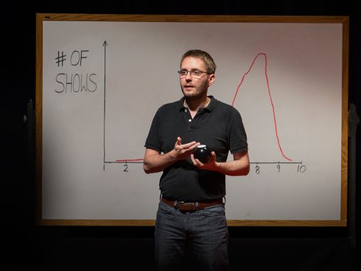 Click to play Sebastian Wernicke: How to use data to make a hit TV show