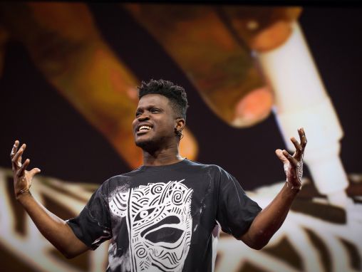 Click to play Laolu Senbanjo: "The Sacred Art of the Ori"