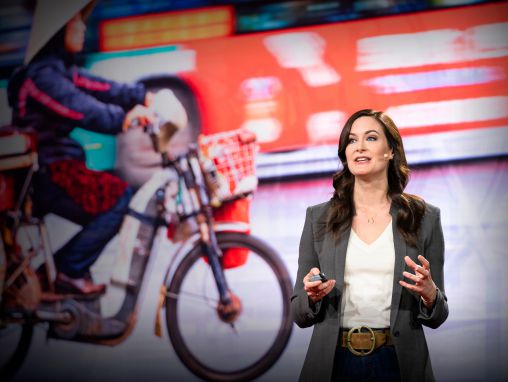 Click to play Katharine Wilkinson: How empowering women and girls can help stop global warming